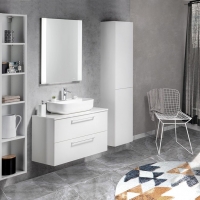 Bathroom furniture CIRASA - Glossy white