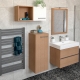 Bathroom furniture ESPACE - White, silver oak, pine rustic, oak venice, nut bruno