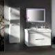 Bathroom furniture MEDIENA - White matt/white matt