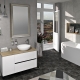 Bathroom furniture ODETTA - Glossy white