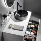 Bathroom furniture VIERA - White matt / oak Alabama
